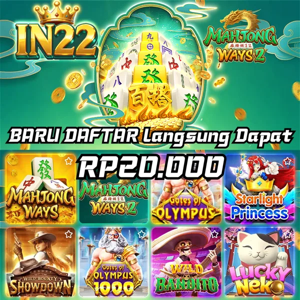 IN22 Bonus Member Baru 100%